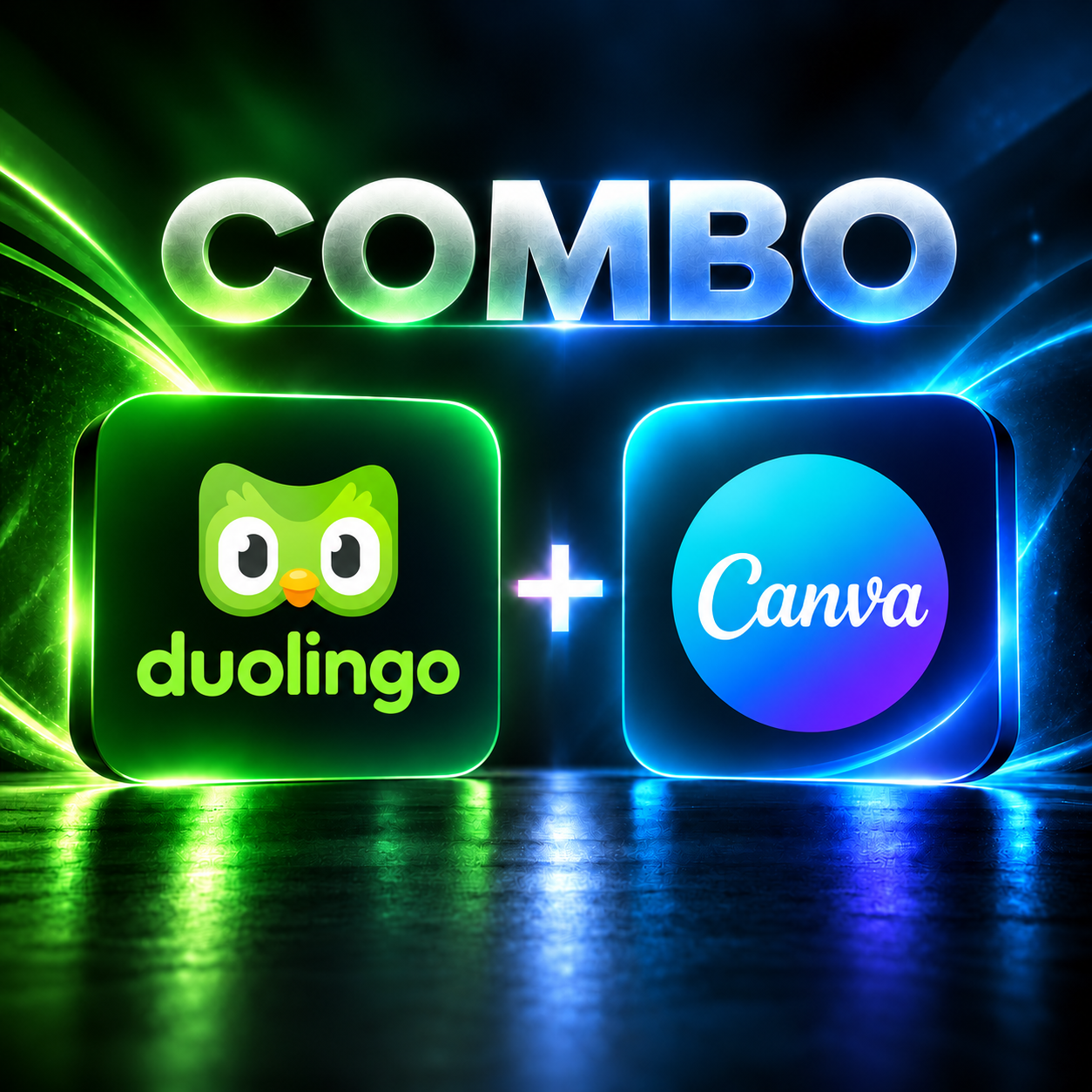 Duolingo Super + Canva Pro